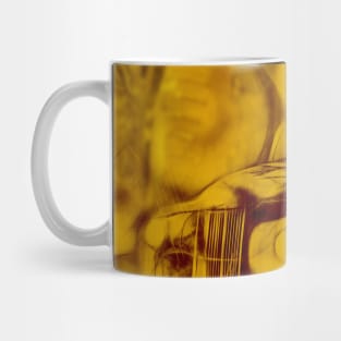 Apocalyptic standing stones and abandoned car Mug